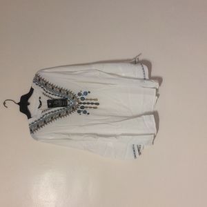 64 sixty five embroidered hippy shirt size XXl nwt